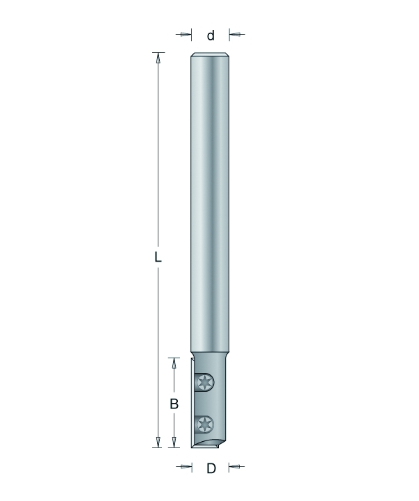 450-8-XXL HM Groeffrees XXL met Wisselmessen Inborend 12mm d=8